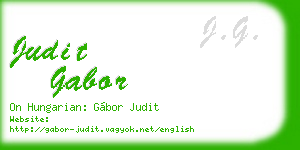 judit gabor business card